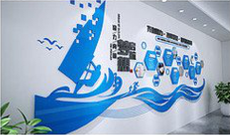 确山海浪主题文化墙如何设计？