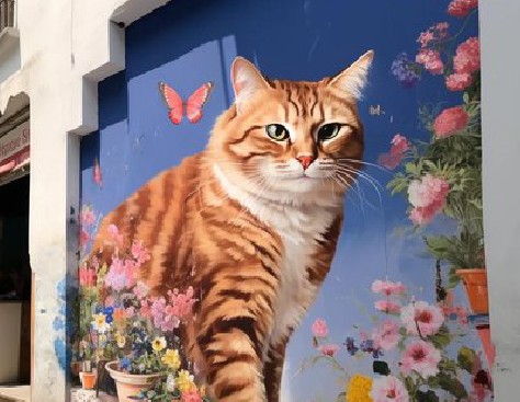 确山自己绘制有个性的手绘墙