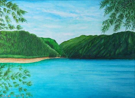 确山在墙绘中，如何绘画绿水青山？