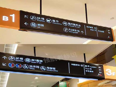 确山如何通过商场标识牌引导客流分布？