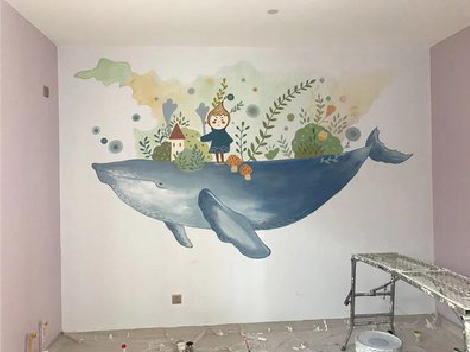 确山手绘墙的特点及优势。